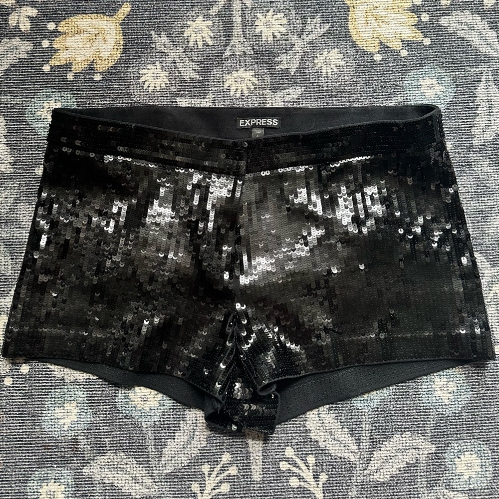 Express sequin shorts